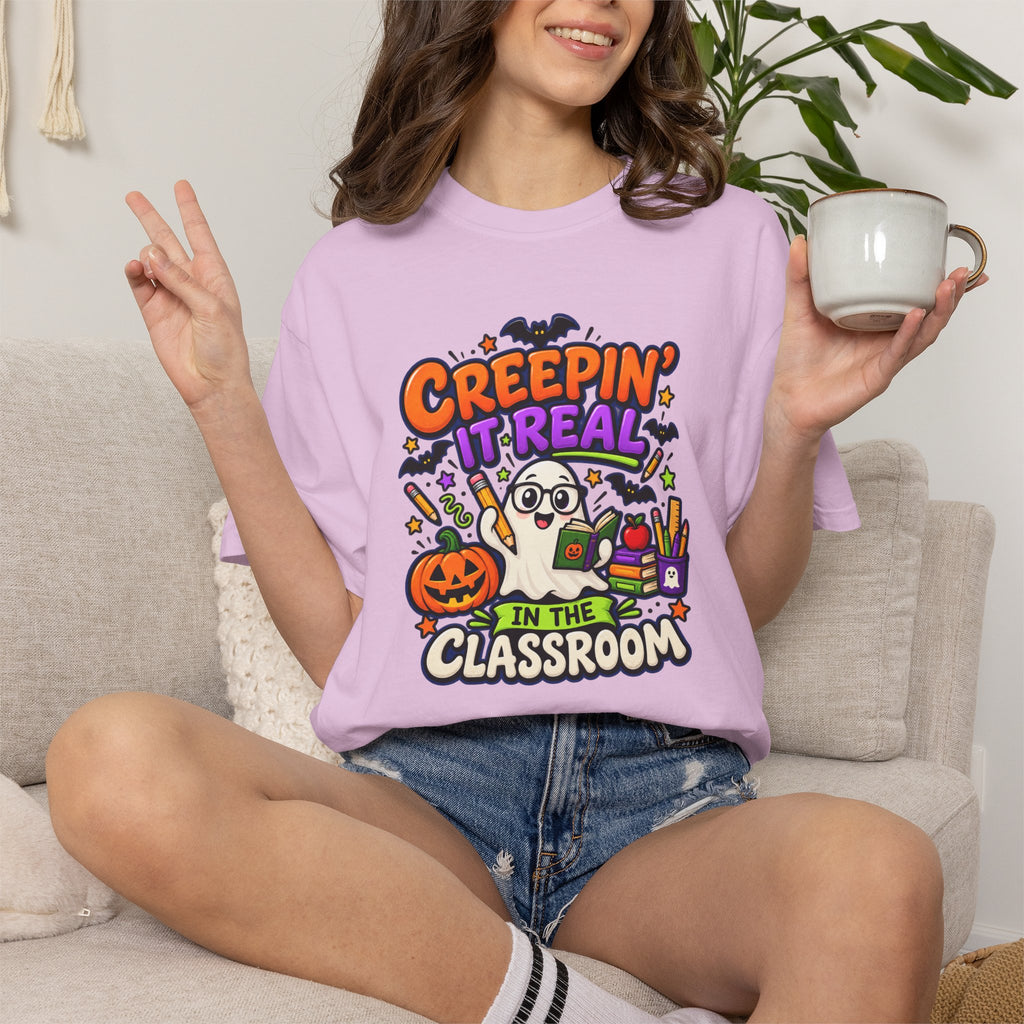 Creepin' It Real in the Classroom Halloween T-Shirt