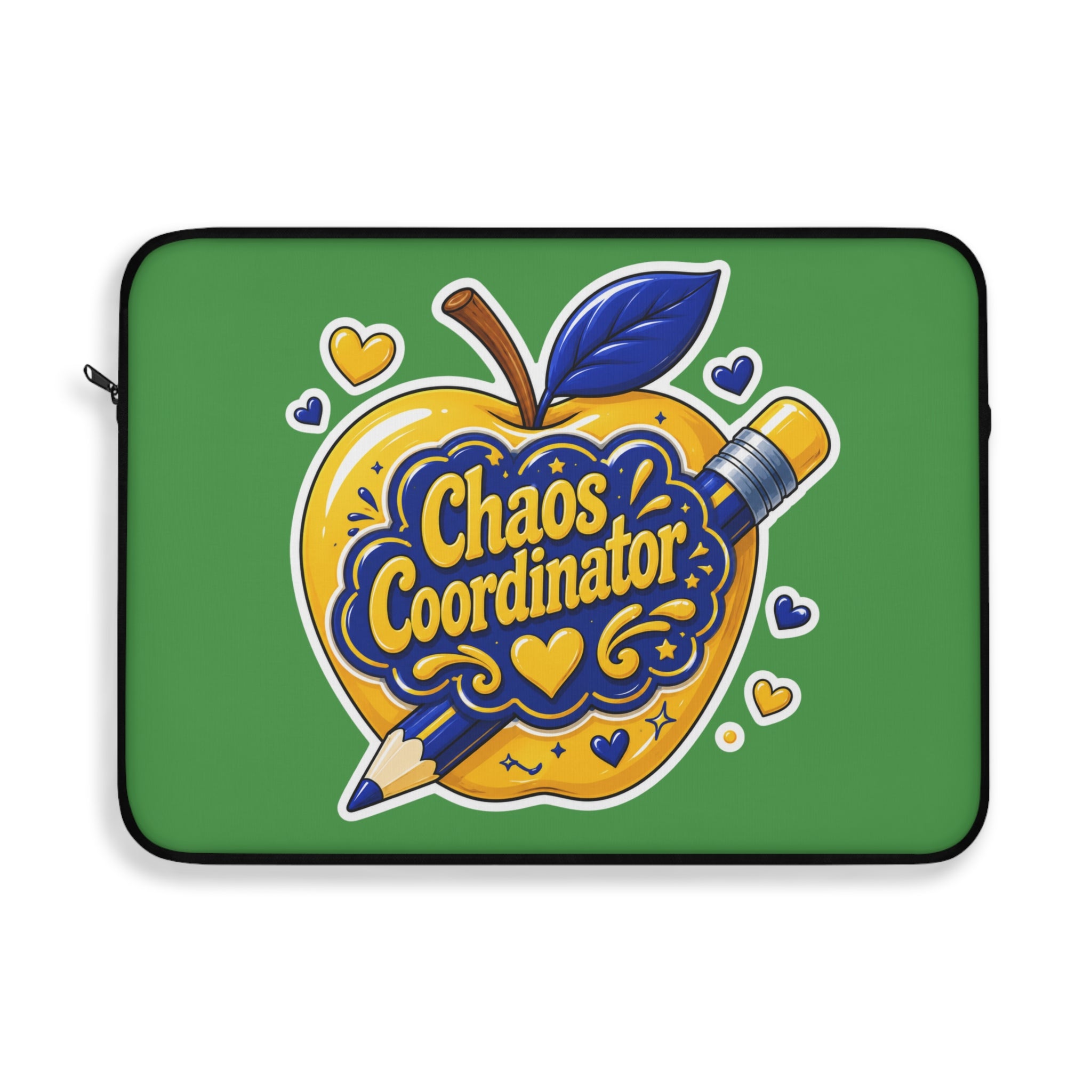 Chaos Coordinator - Clean Apple Green Laptop and iPad Sleeve
