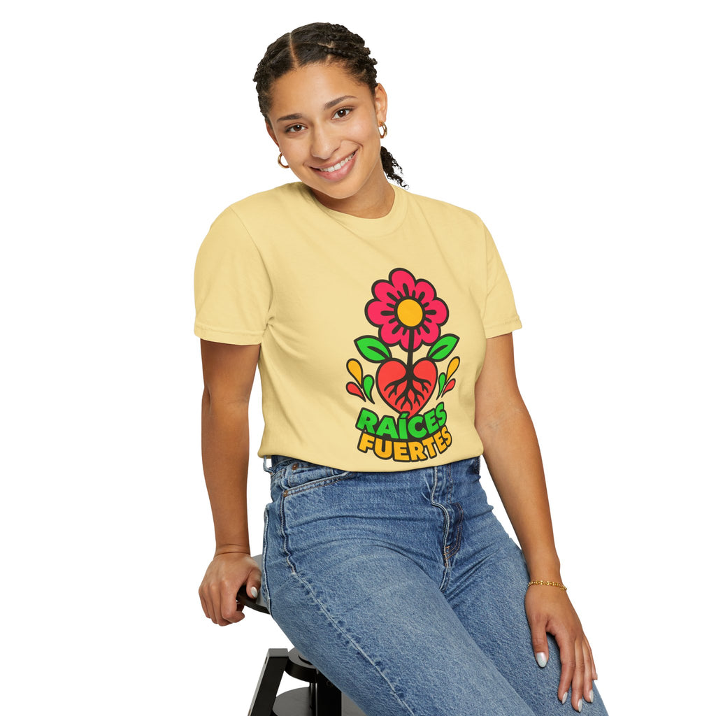 Raíces Fuertes Latino Heritage Heavyweight Tee 🌺❤️
