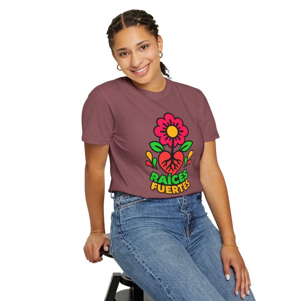 Raíces Fuertes Latino Heritage Heavyweight Tee 🌺❤️