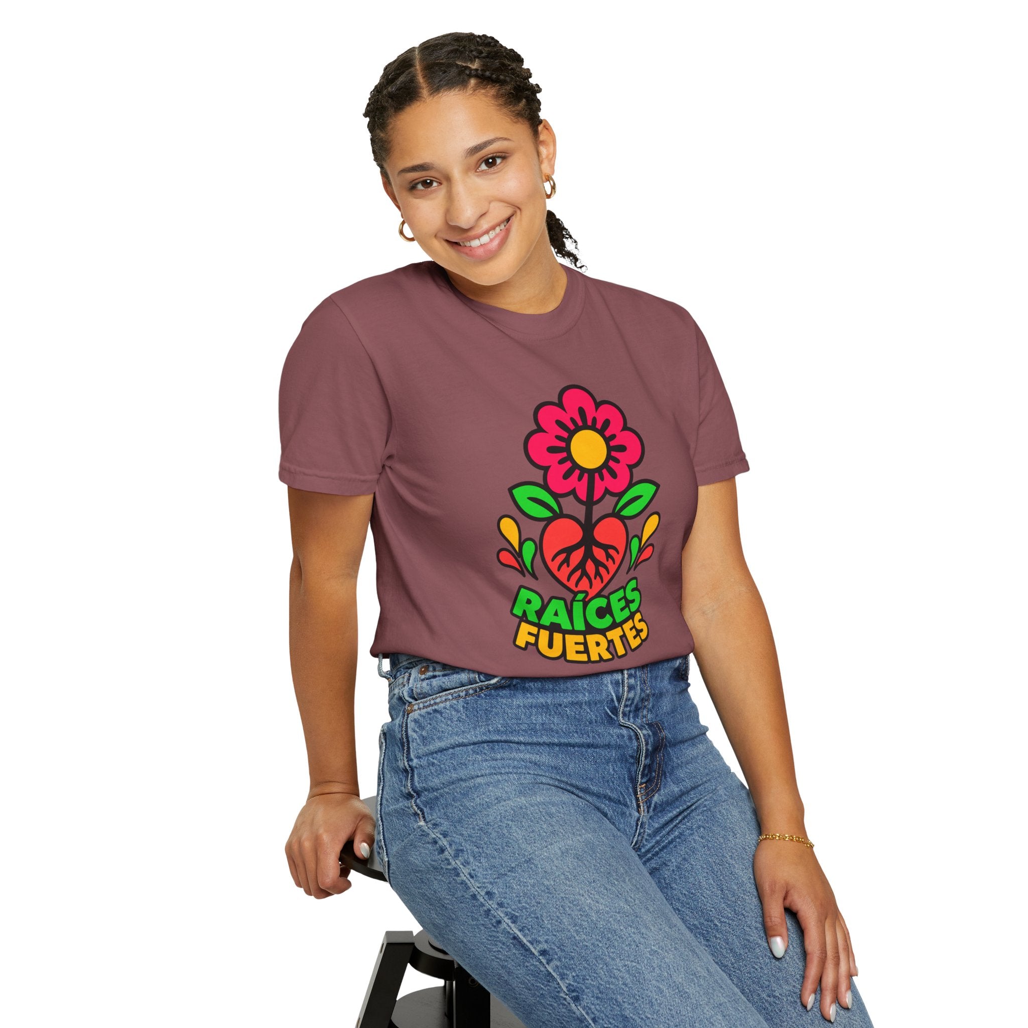 Raíces Fuertes Latino Heritage Heavyweight Tee 🌺❤️