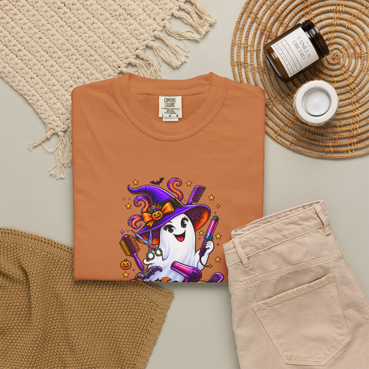 Spooky Stylist Halloween Tee – Adult Unisex Beauty Salon Party Shirt