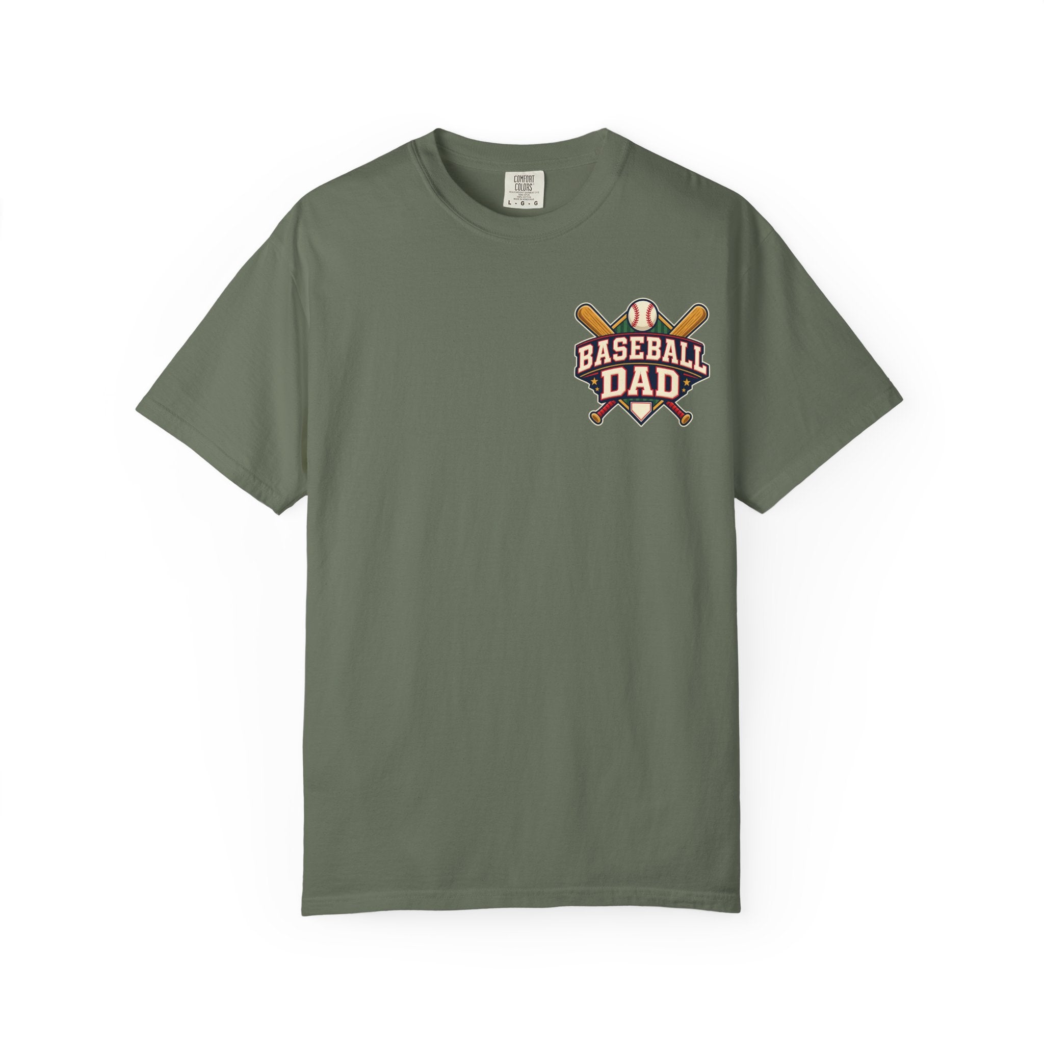 Vintage Baseball Dad Comfort Colors® Front and Back Tee ⚾