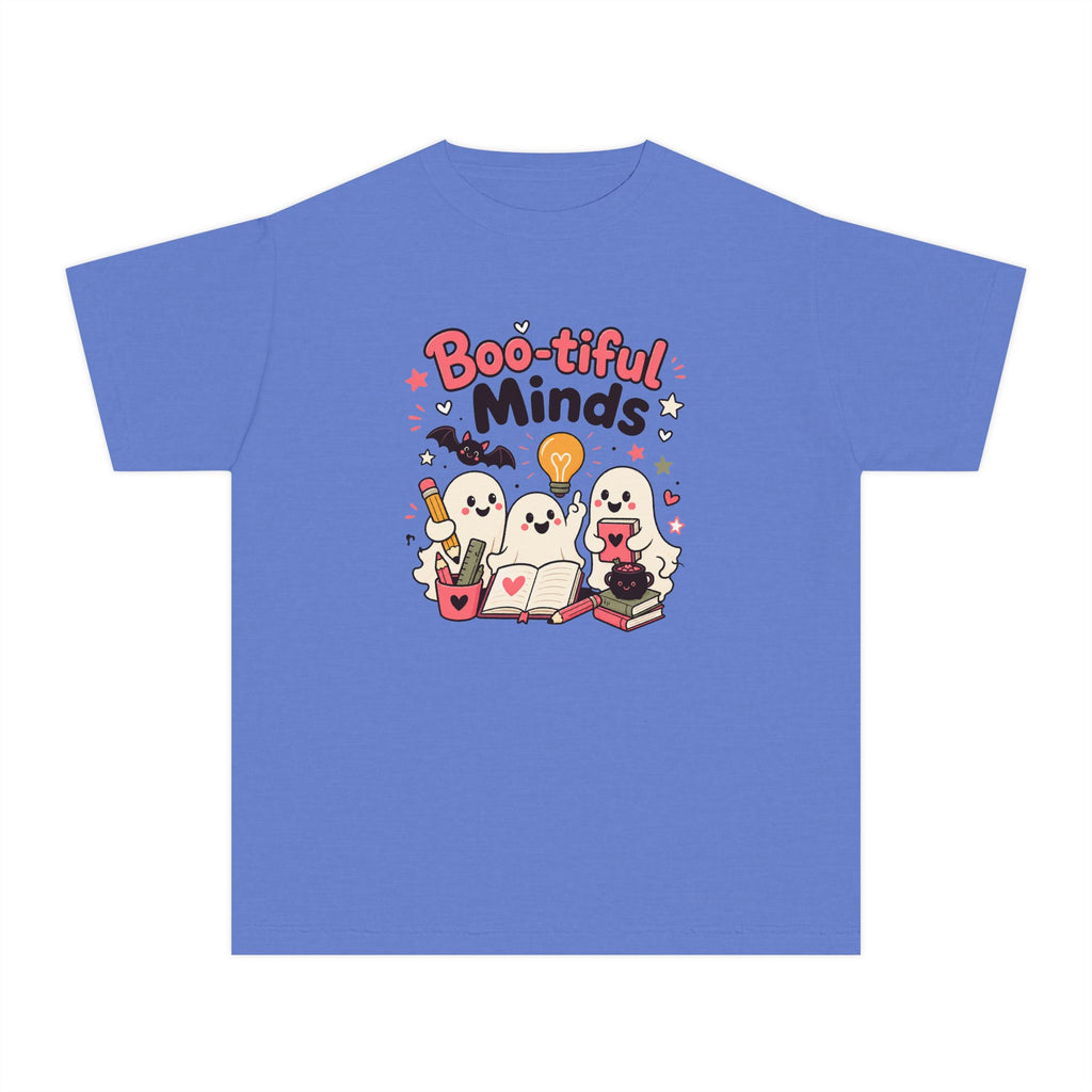 Boo-tiful Minds Youth Halloween Learning Tee 👻💡