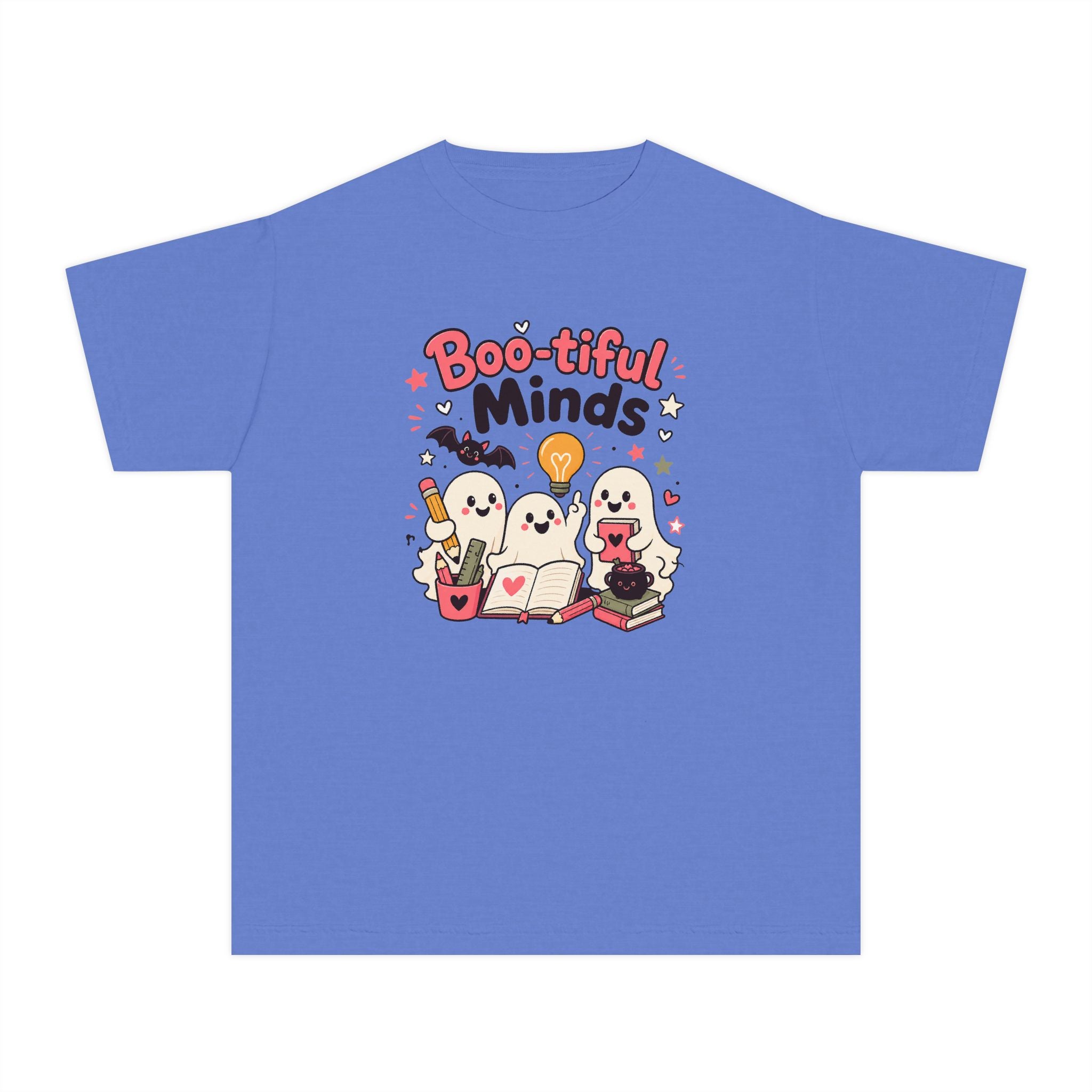 Boo-tiful Minds Youth Halloween Learning Tee 👻💡