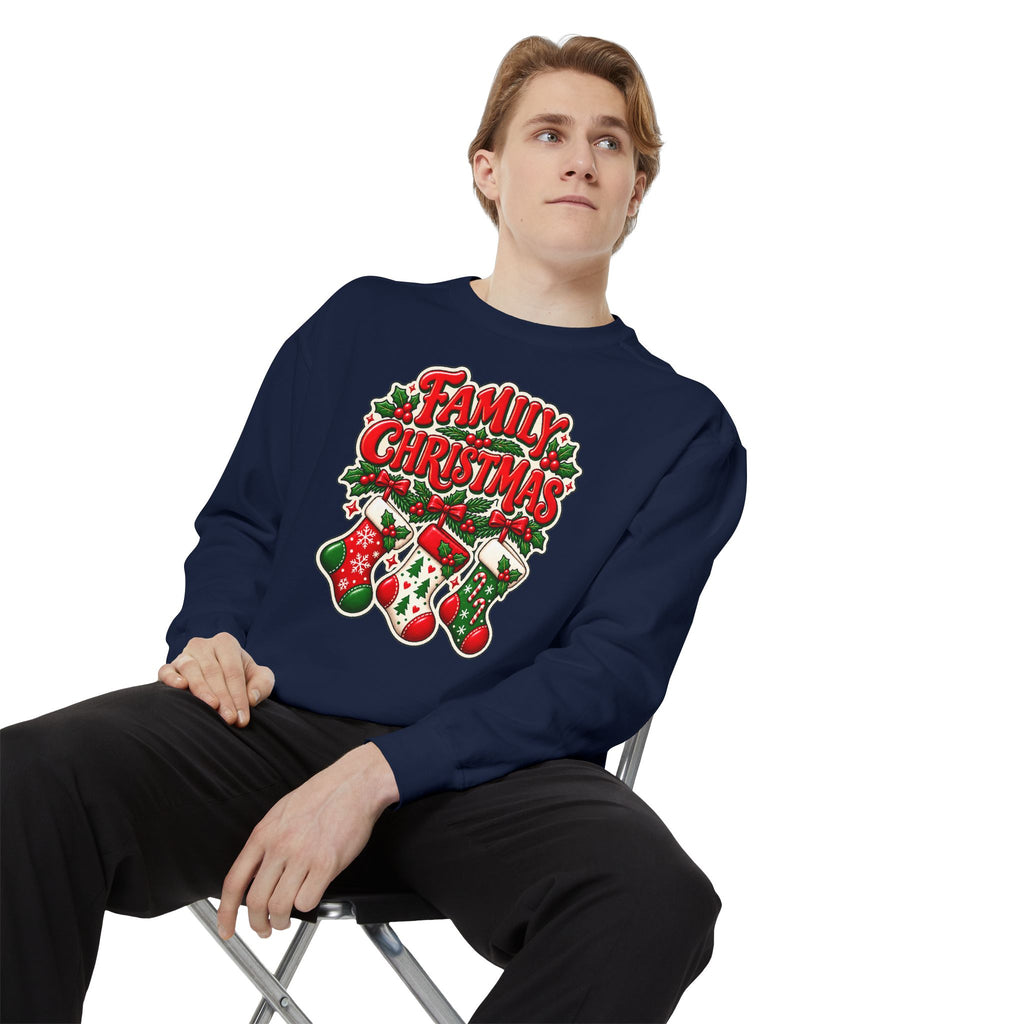 Family Christmas Stocking Holiday Sweatshirt