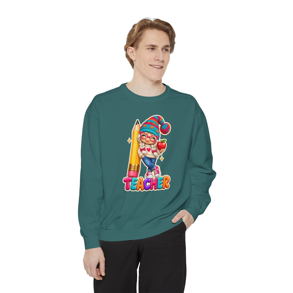 Gnome Teacher Classroom Christmas Holiday Sweatshirt