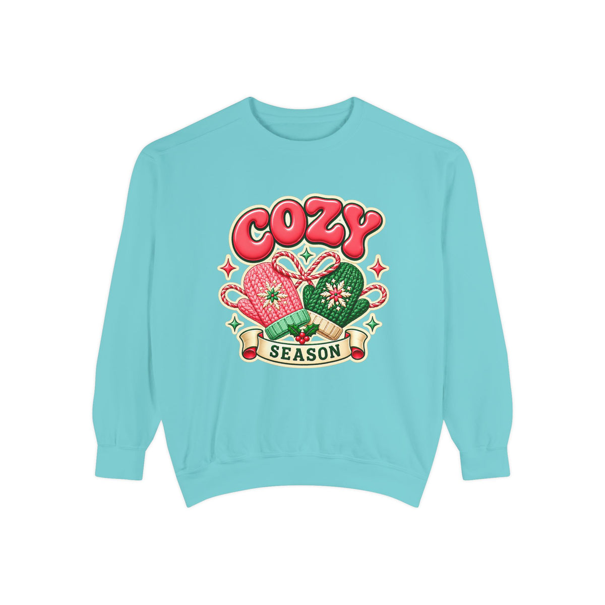Cozy Season Christmas Sweatshirt 🧤🎄☕️