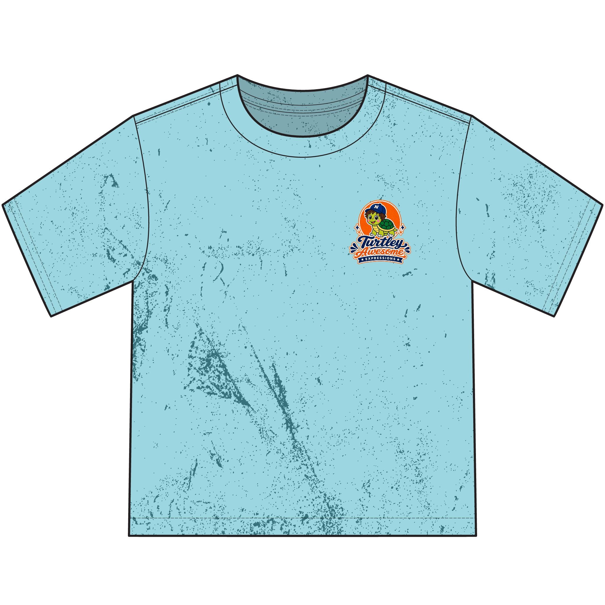 Turtley Awesome Distressed Youth Comfort Colors® Tee 🐢✨