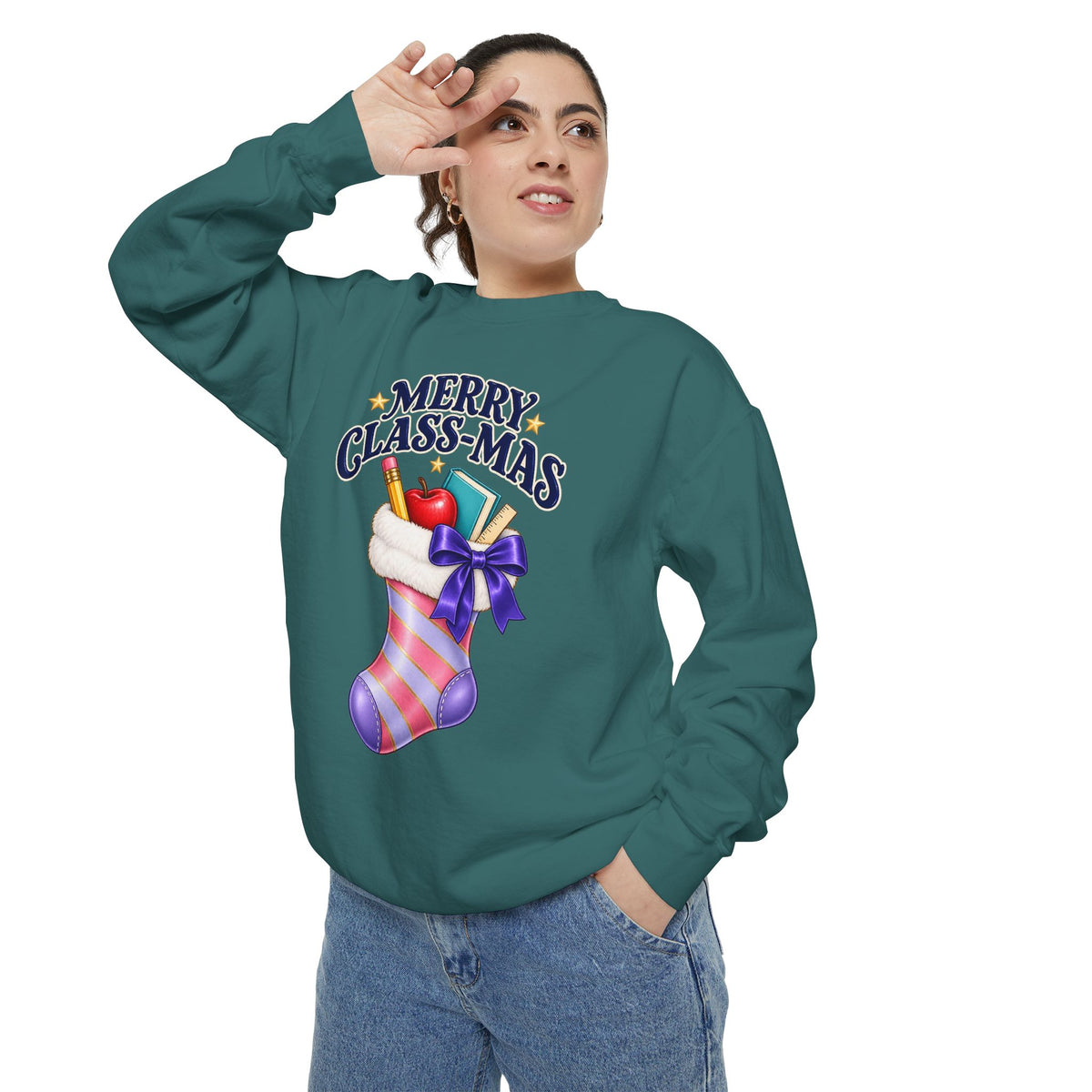 Merry Class-Mas Teacher Christmas Sweatshirt