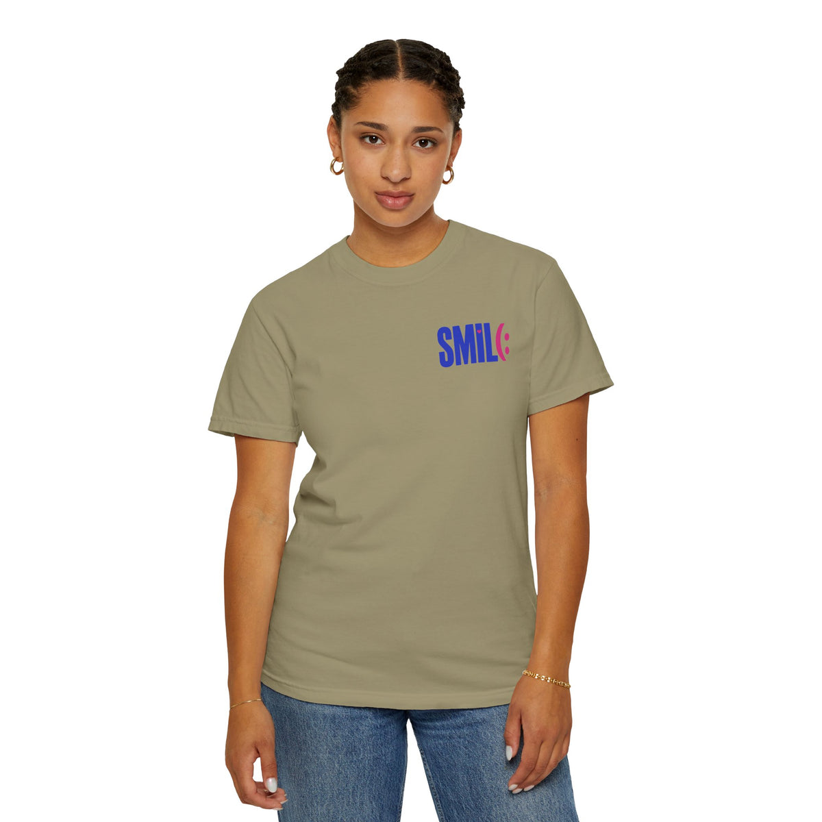 SMIL(: It’s Free Garment-Dyed Graphic Tee