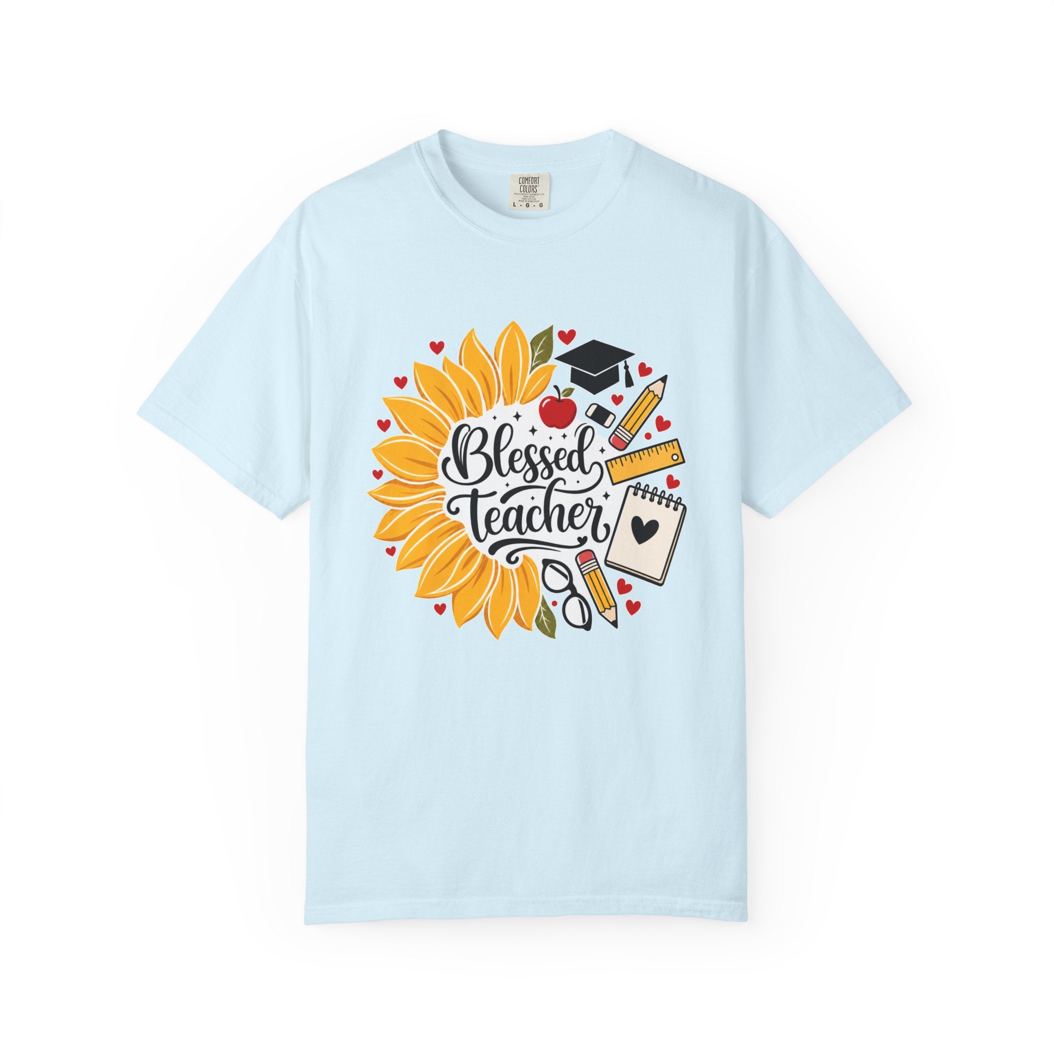 Blessed Teacher Heavyweight Tee 🌻📚✏️