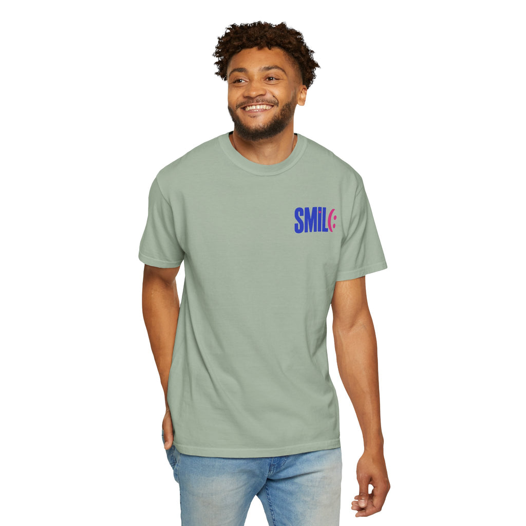 SMIL(: It’s Free Garment-Dyed Graphic Tee