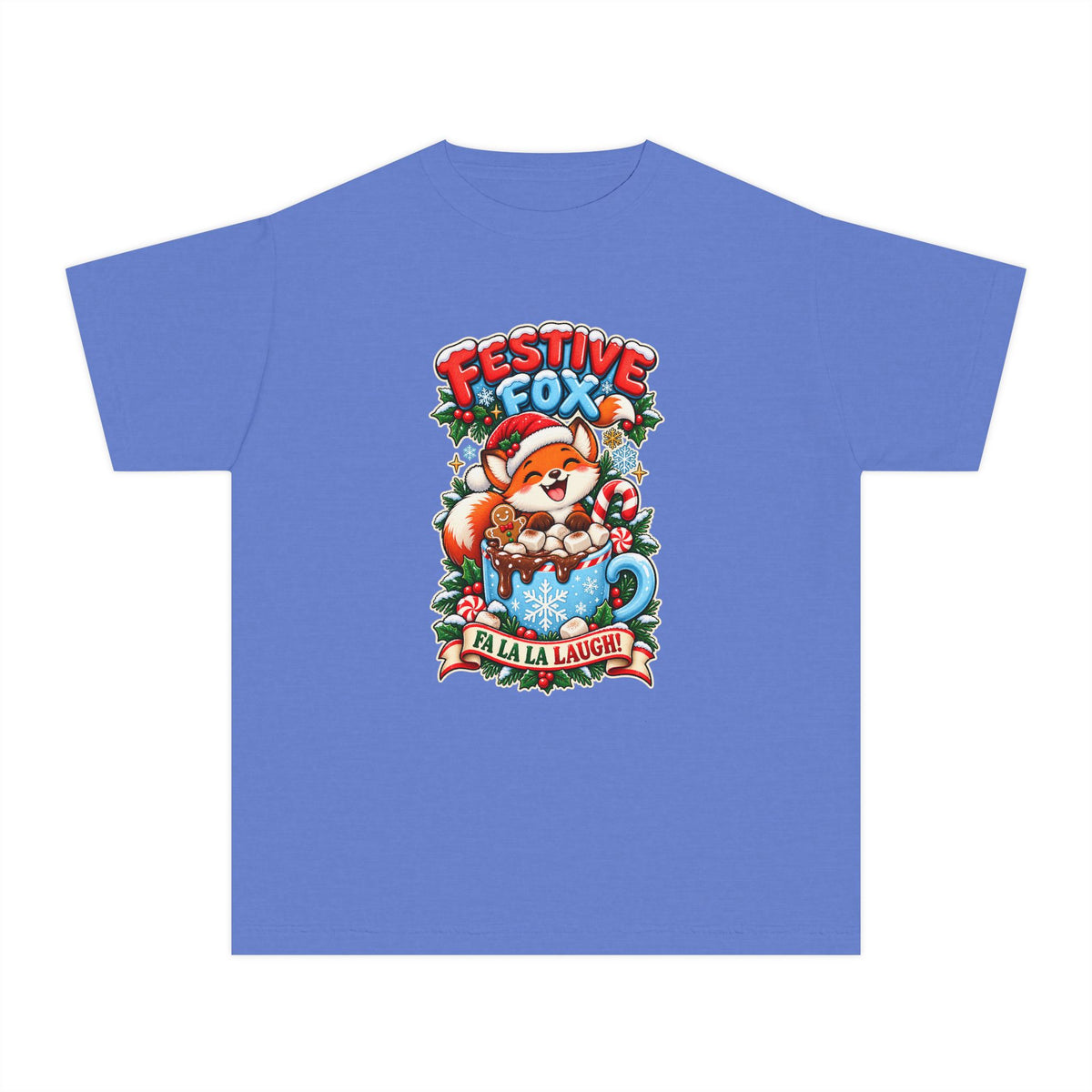 Festive Fox “Fala La Laugh!” Youth Christmas Tee