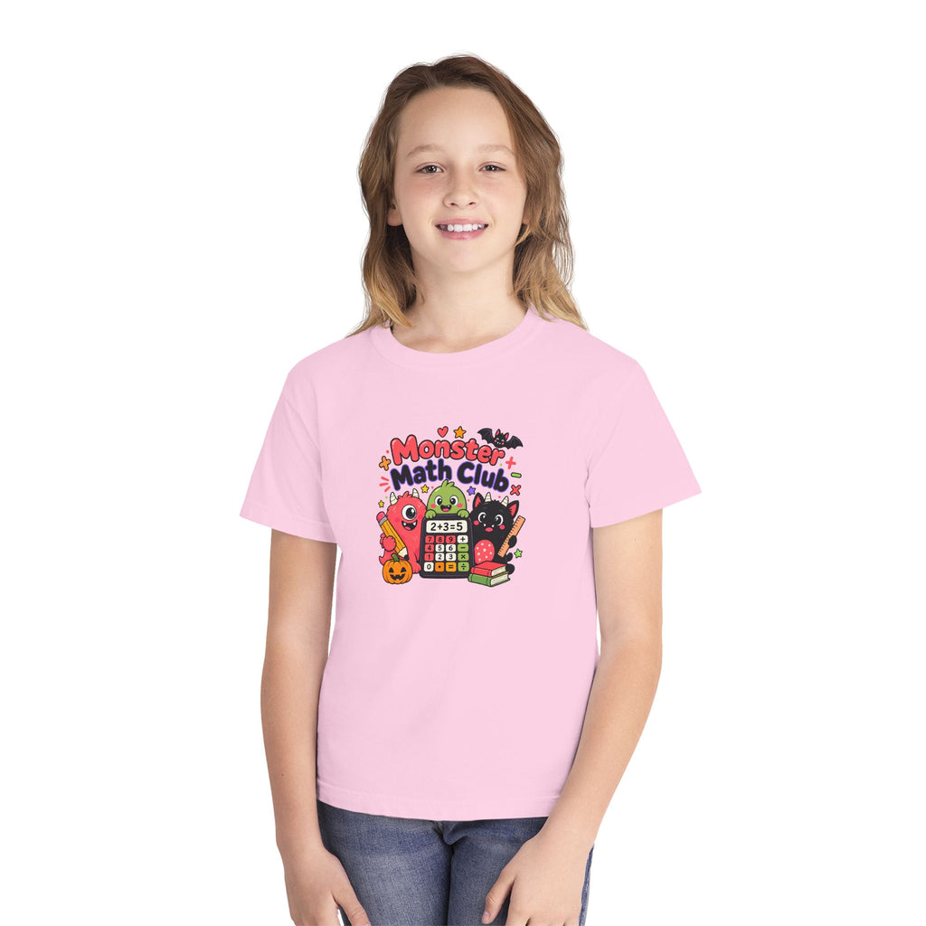 🎃 Monster Math Club Halloween Youth Retro Tee 🧮👻