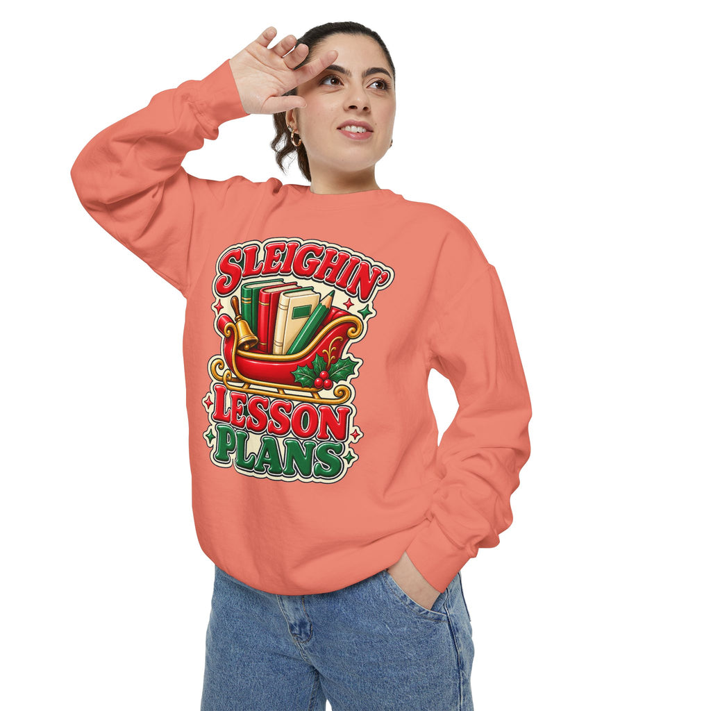 Sleighin’ Lesson Plans Christmas Teacher Sweatshirt