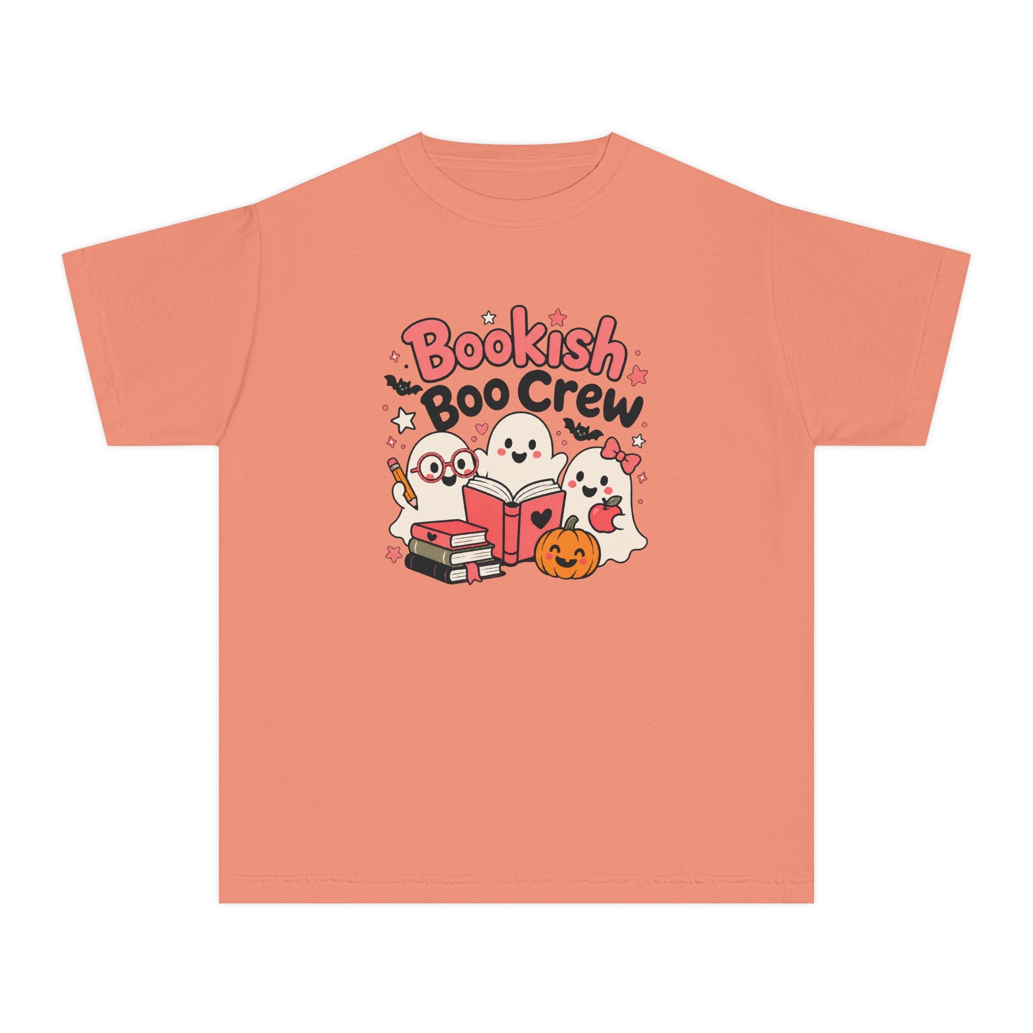 Bookish Boo Crew Youth Halloween Tee 📚👻