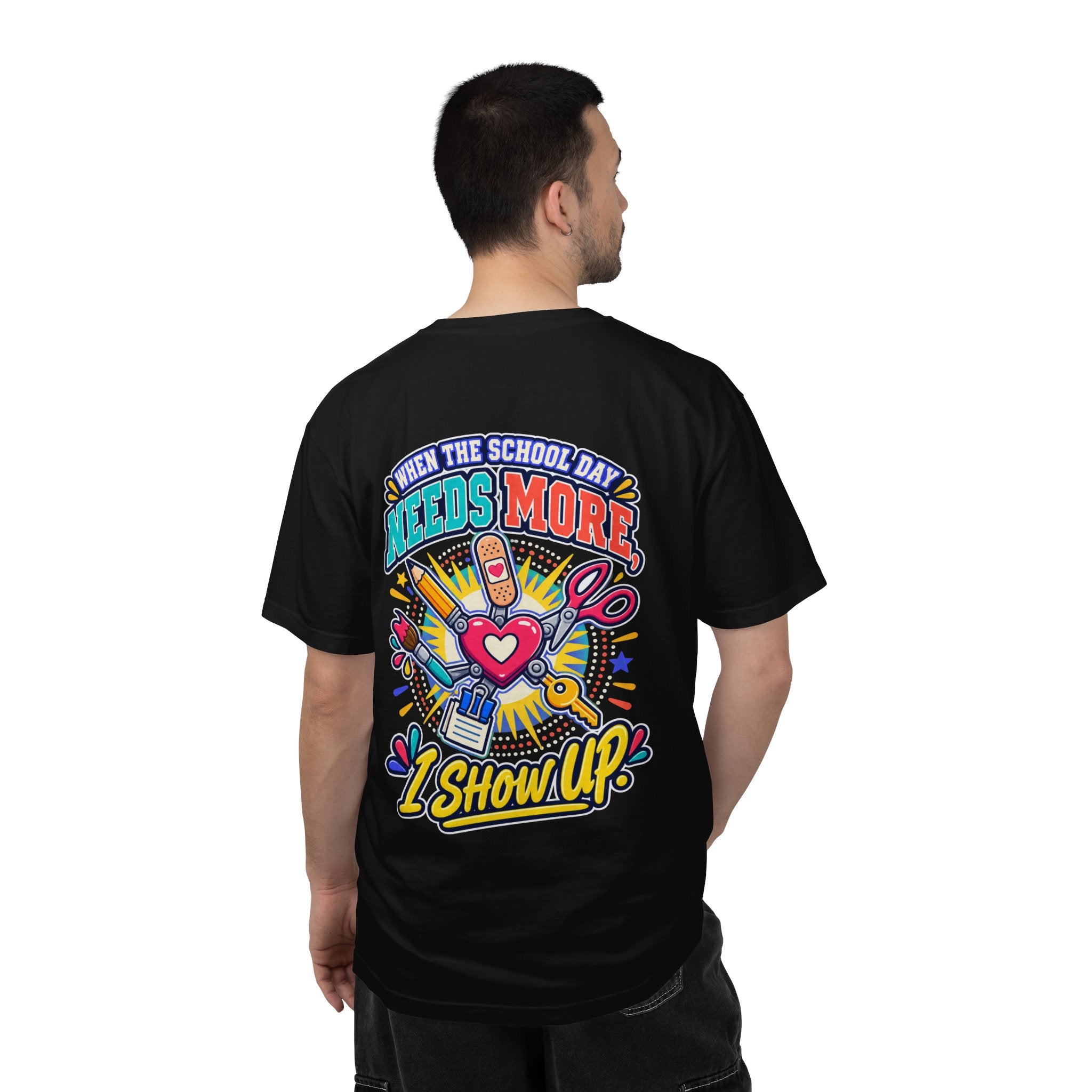 Here to Help School Support Staff Comfort Colors® Tee 🍎✏️