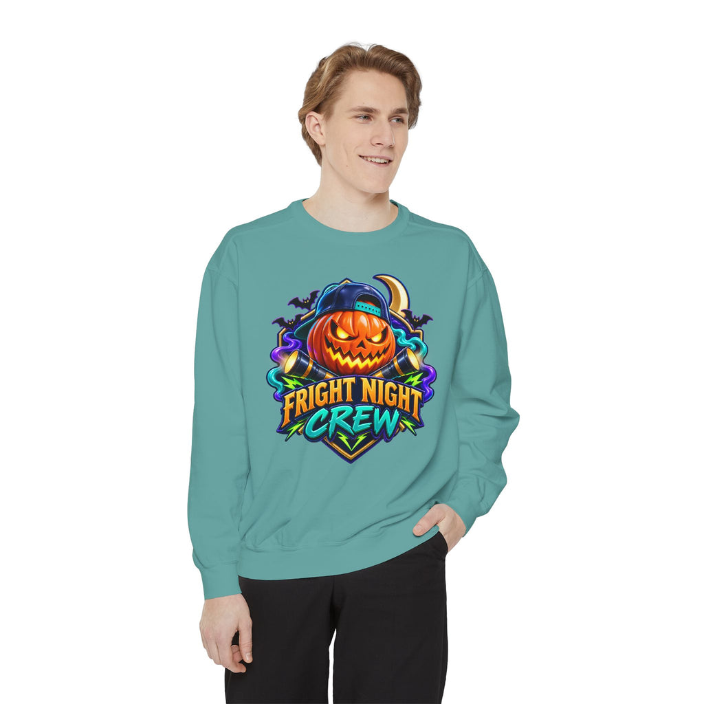 Fright Night Crew Halloween Sweatshirt 🎃 | Pumpkin Halloween Pullover