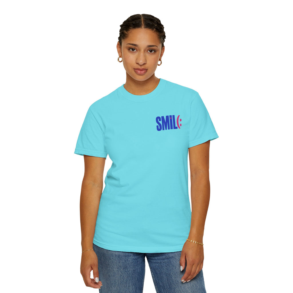 SMIL(: It’s Free Garment-Dyed Graphic Tee