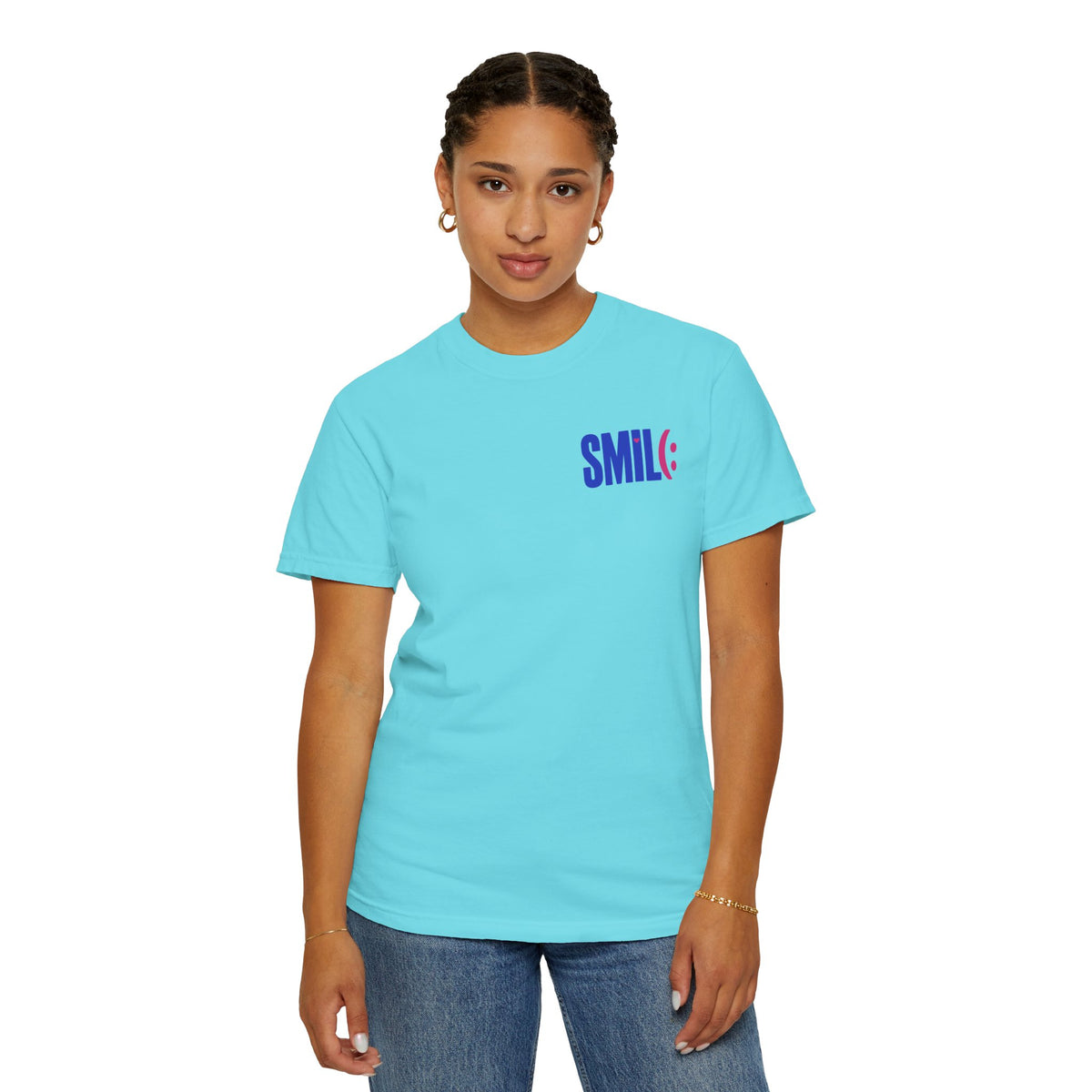 SMIL(: It’s Free Garment-Dyed Graphic Tee
