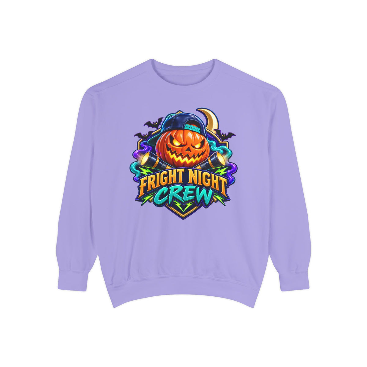 Fright Night Crew Halloween Sweatshirt 🎃 | Pumpkin Halloween Pullover