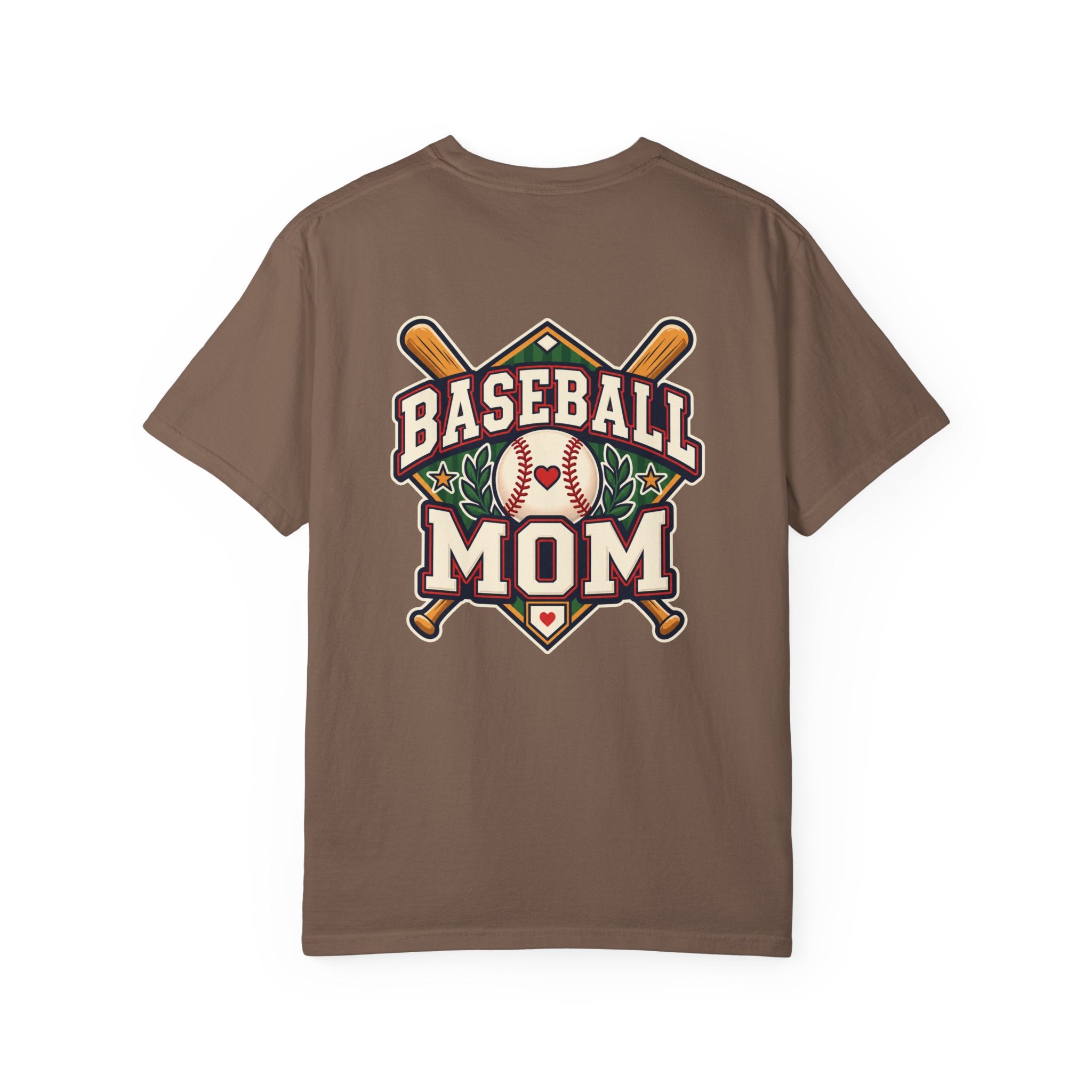 Vintage Baseball Mom Comfort Colors® Front and Back Tee ⚾️