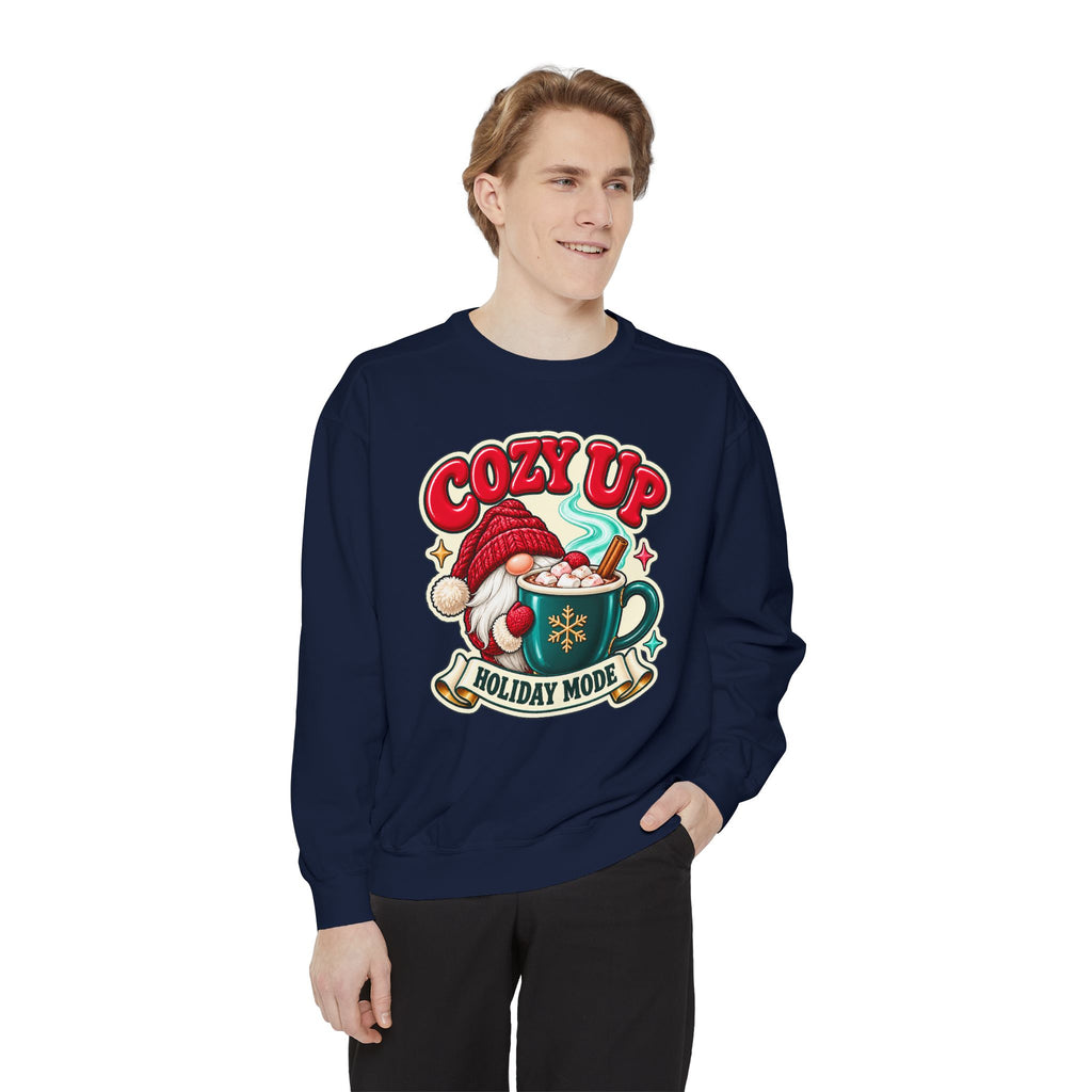 Cozy Up Christmas Mode Gnome Cocoa Sweatshirt