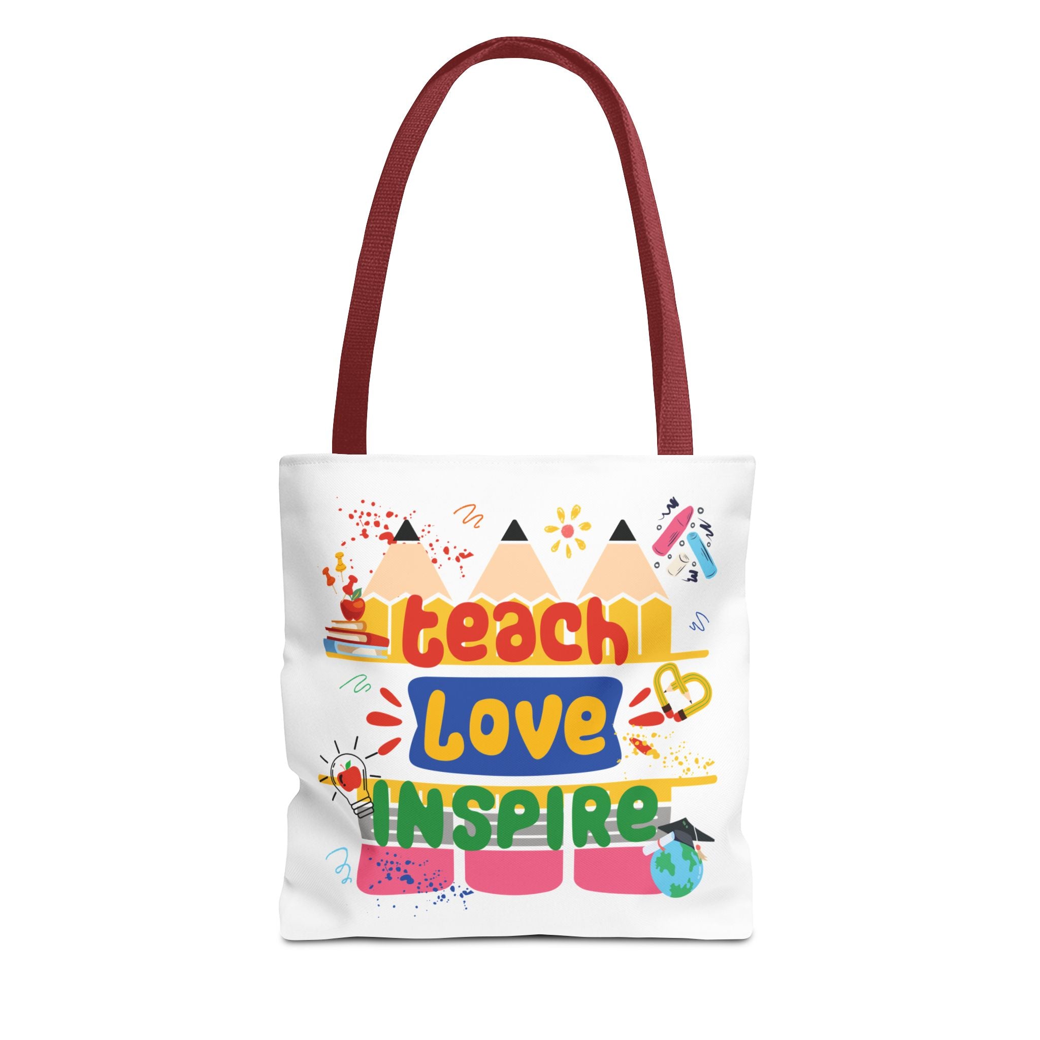 Teach Love Inspire - Double-Sided Teacher Tote Bag
