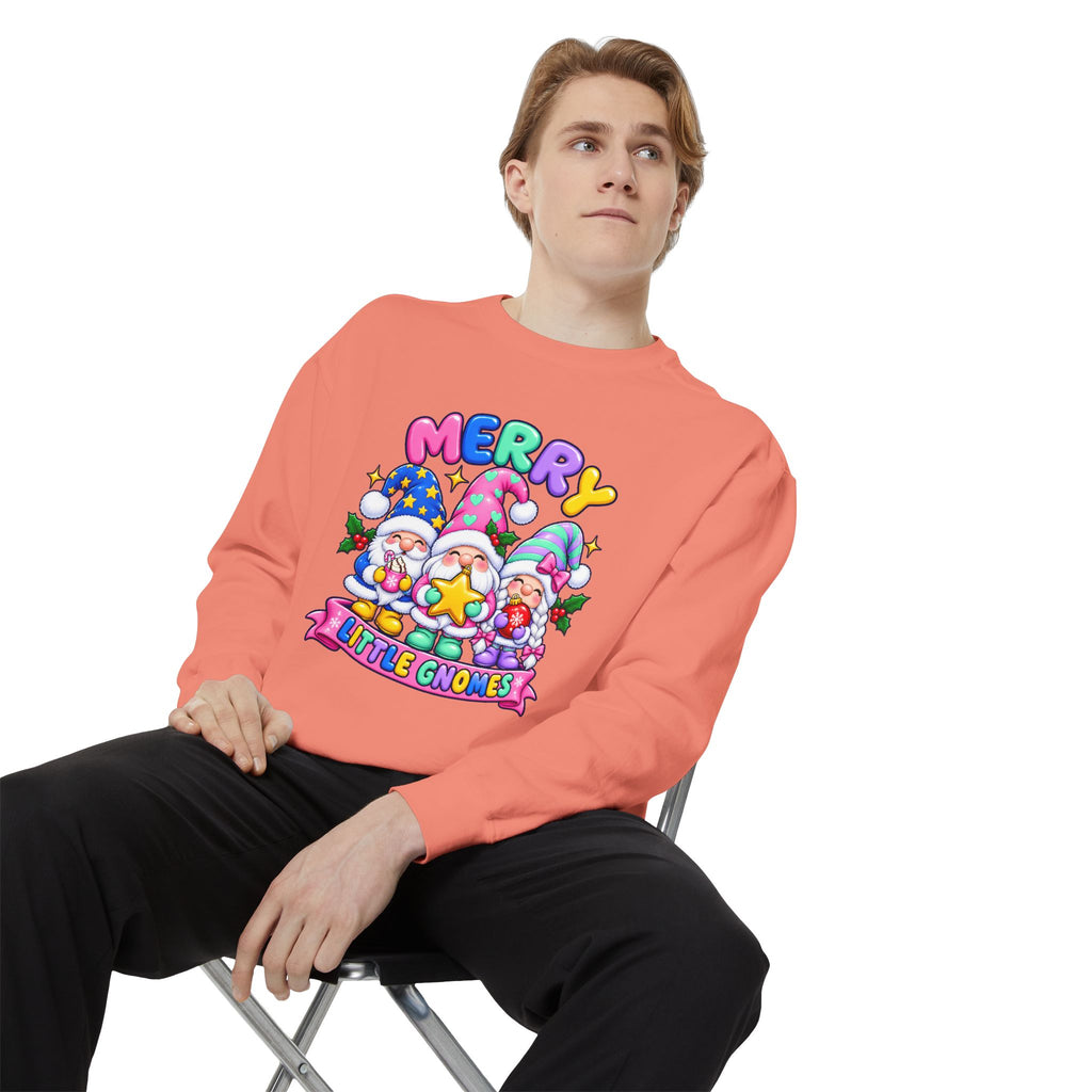 Merry Little Gnomes Sweatshirt Cute Christmas Holiday Crewneck