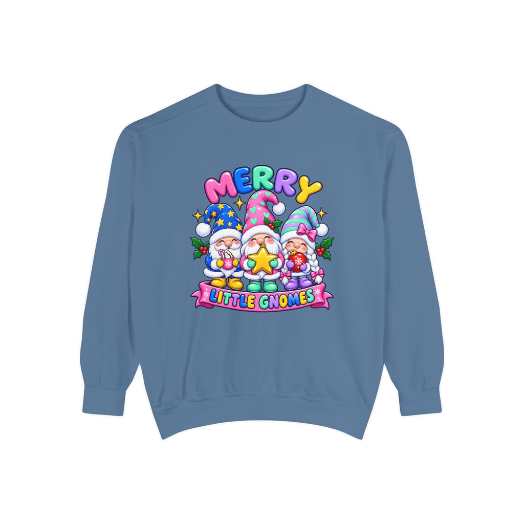Merry Little Gnomes Sweatshirt Cute Christmas Holiday Crewneck
