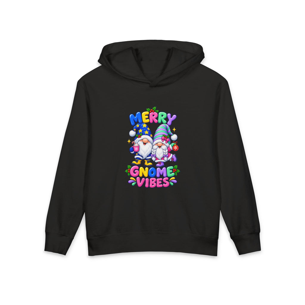 Merry Gnome Vibes Youth Christmas Hoodie