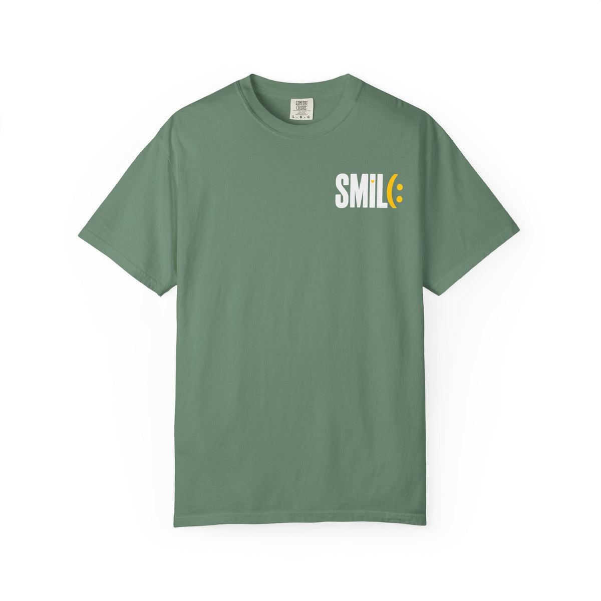 SMILE IT’S FREE! Front-and-Back Garment-Dyed Tee