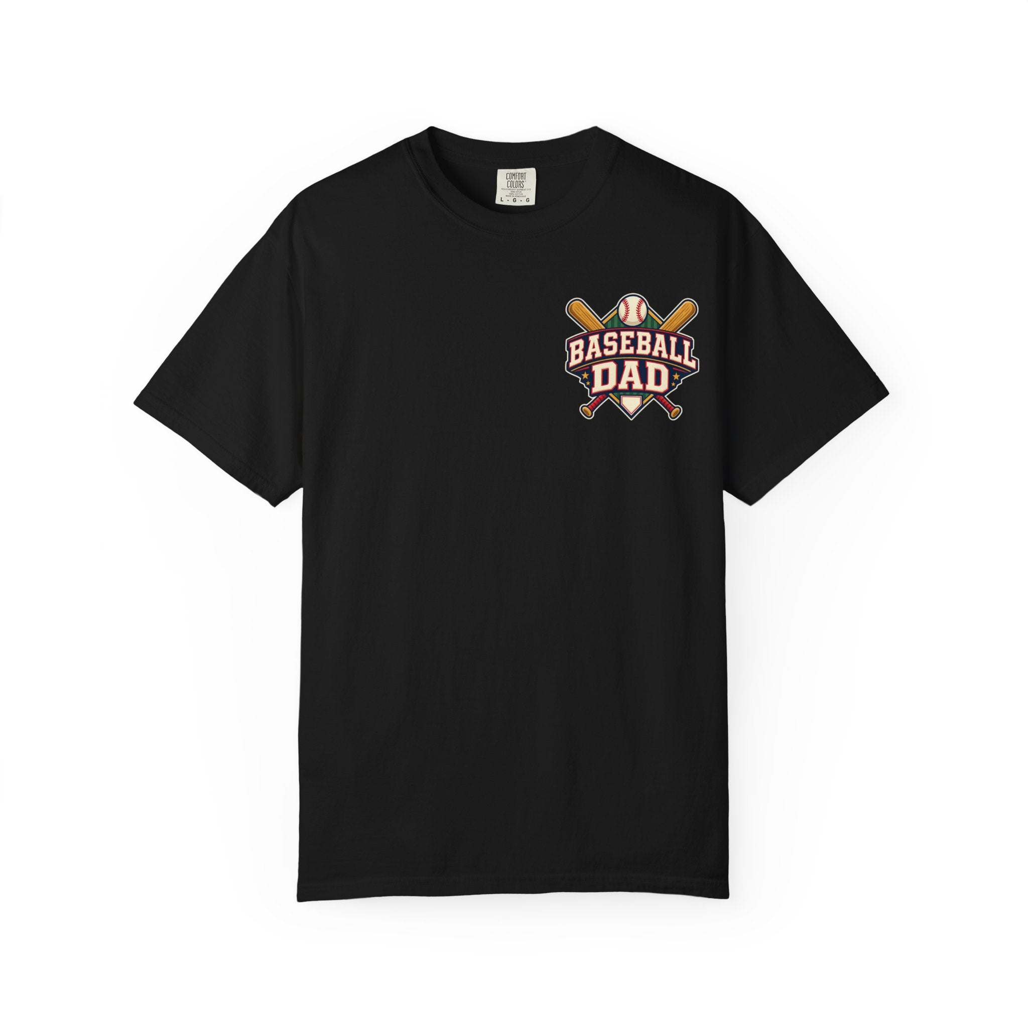 Vintage Baseball Dad Comfort Colors® Front and Back Tee ⚾