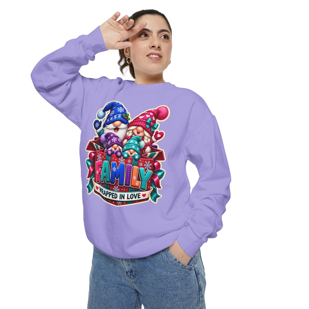 Family Wrapped in Gnome Love Christmas Sweatshirt