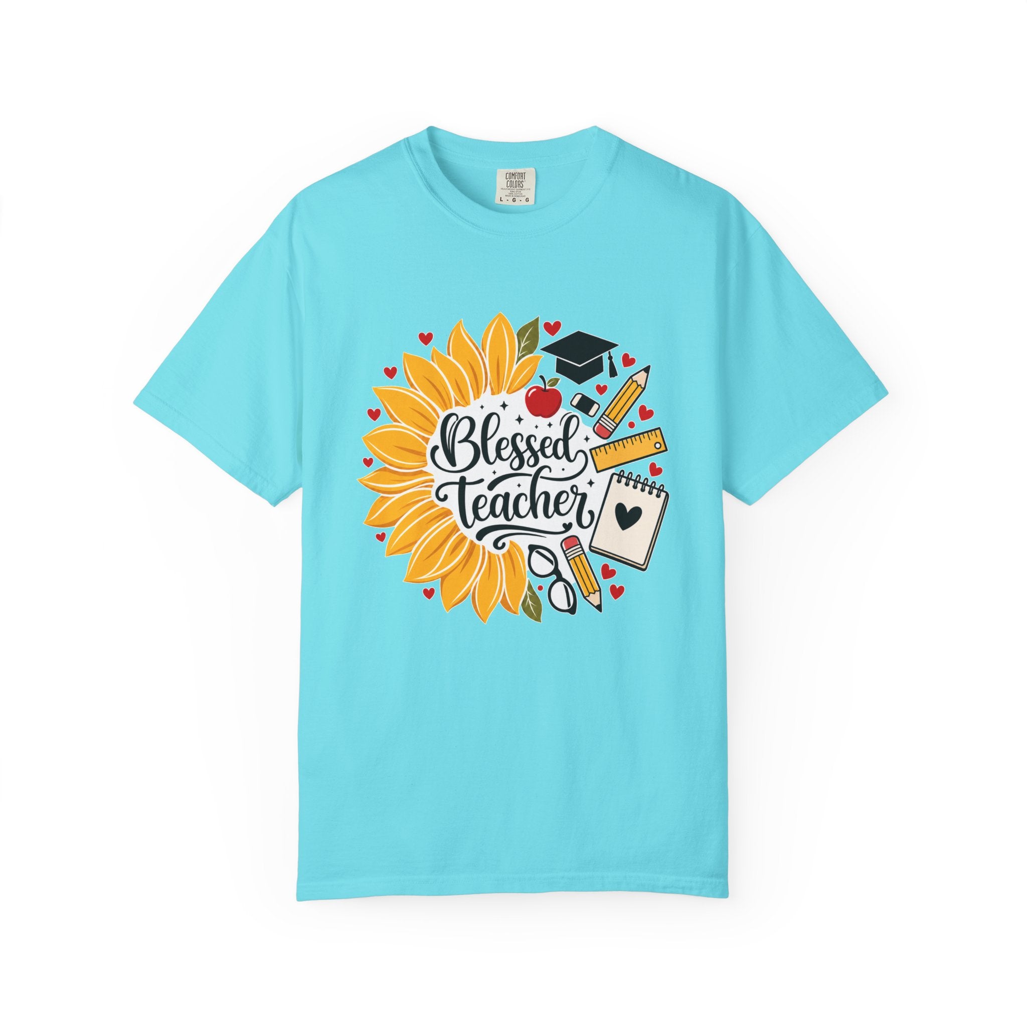 Blessed Teacher Heavyweight Tee 🌻📚✏️