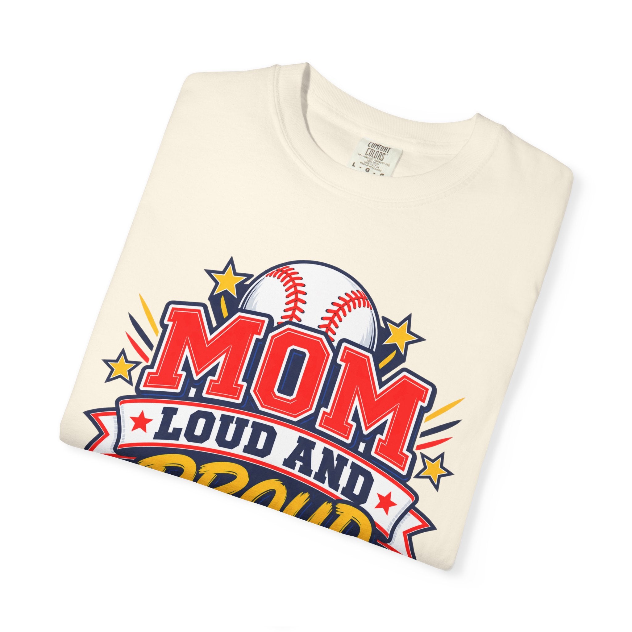 Baseball Mom Loud and Proud Comfort Colors® Tee ⚾️💙