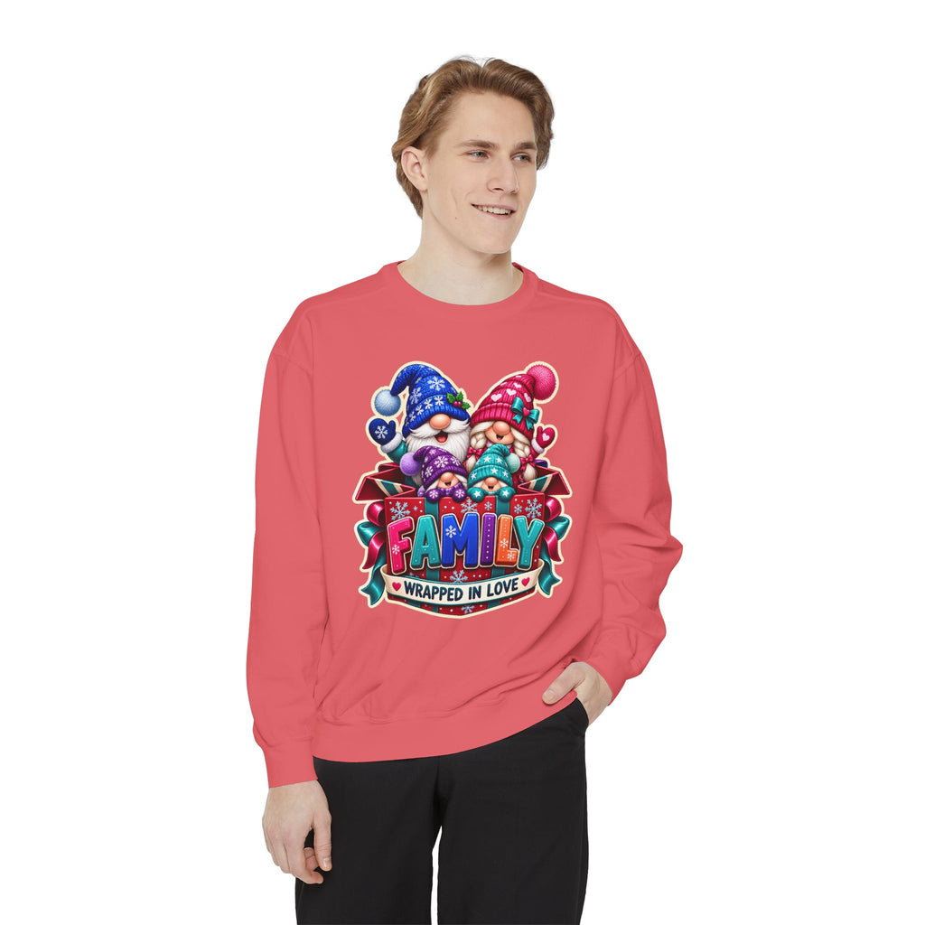 Family Wrapped in Gnome Love Christmas Sweatshirt