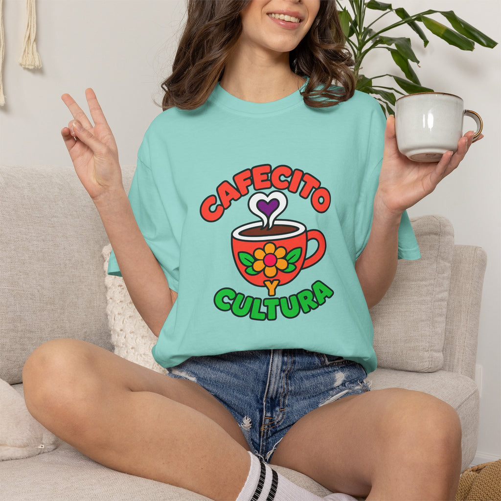 Cafecito Y Cultura Heavyweight Tee ☕🌼