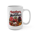 Teacher’s Little Monsters Mug - Cute Halloween Teacher Coffee Cup - Classroom Gift for Educators, Students and Monster Lovers