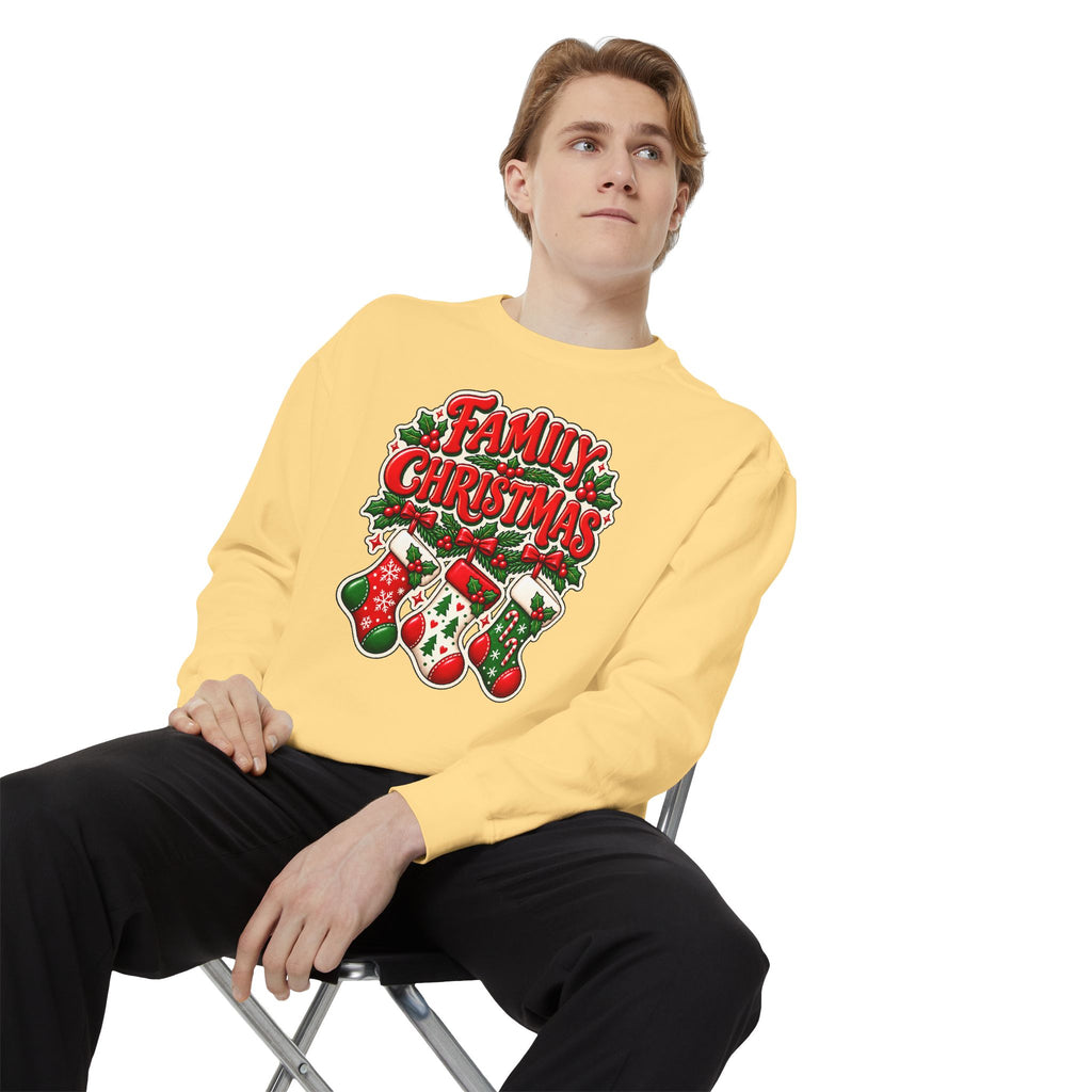 Family Christmas Stocking Holiday Sweatshirt