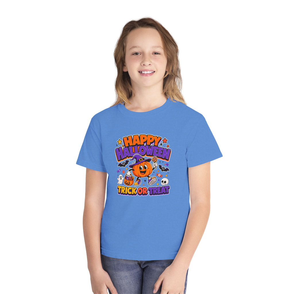 Happy Halloween Youth Trick-or-Treat Retro Tee 🎃✨