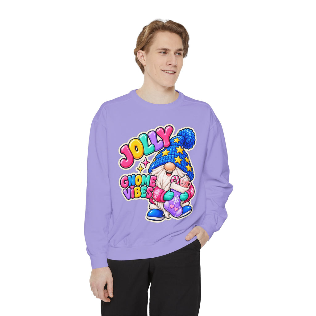 Jolly Gnome Vibes Christmas Sweatshirt