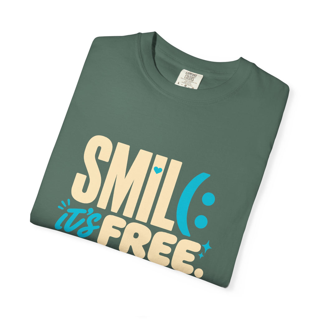 SMIL(: It’s Free Garment-Dyed Graphic Tee