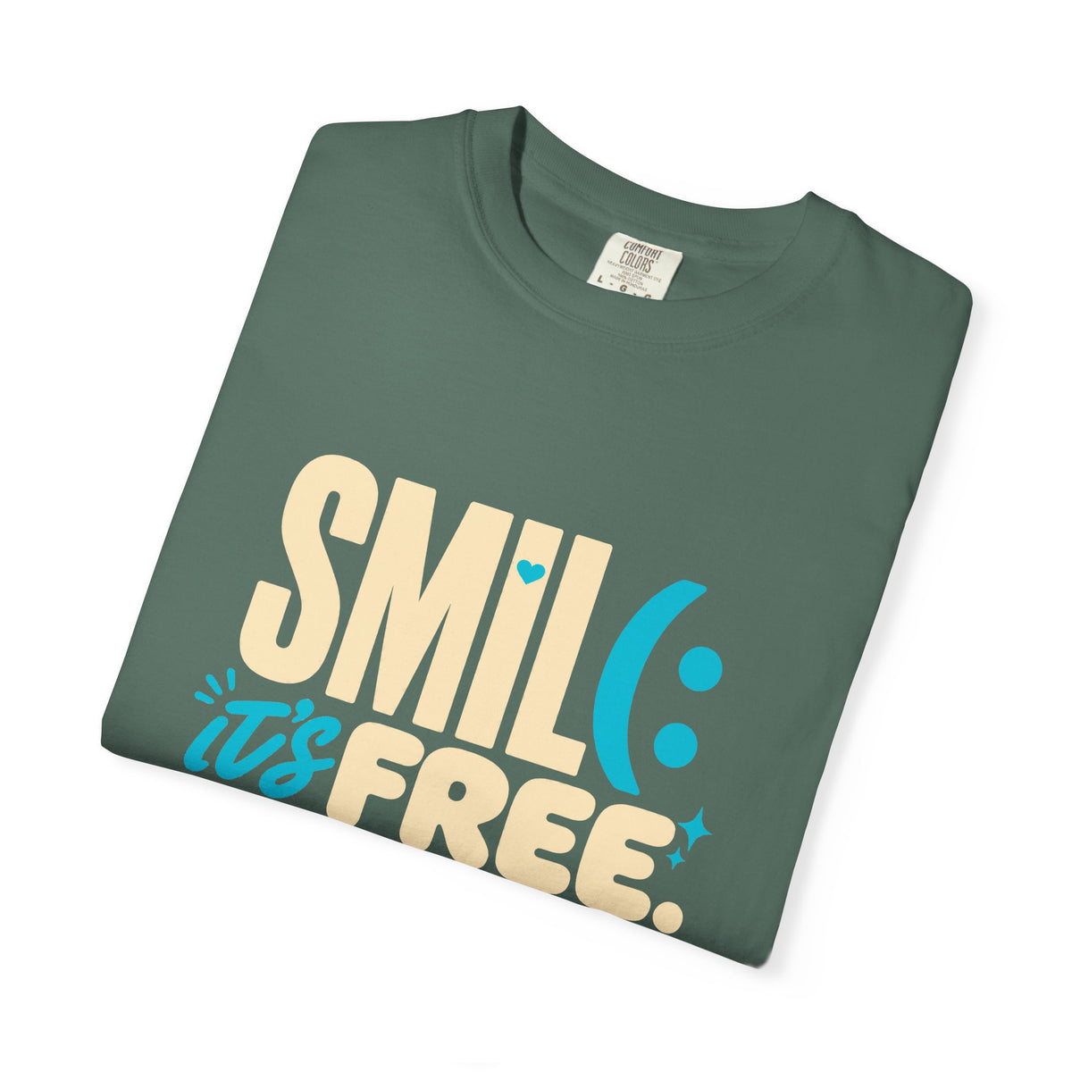 SMIL(: It’s Free Garment-Dyed Graphic Tee