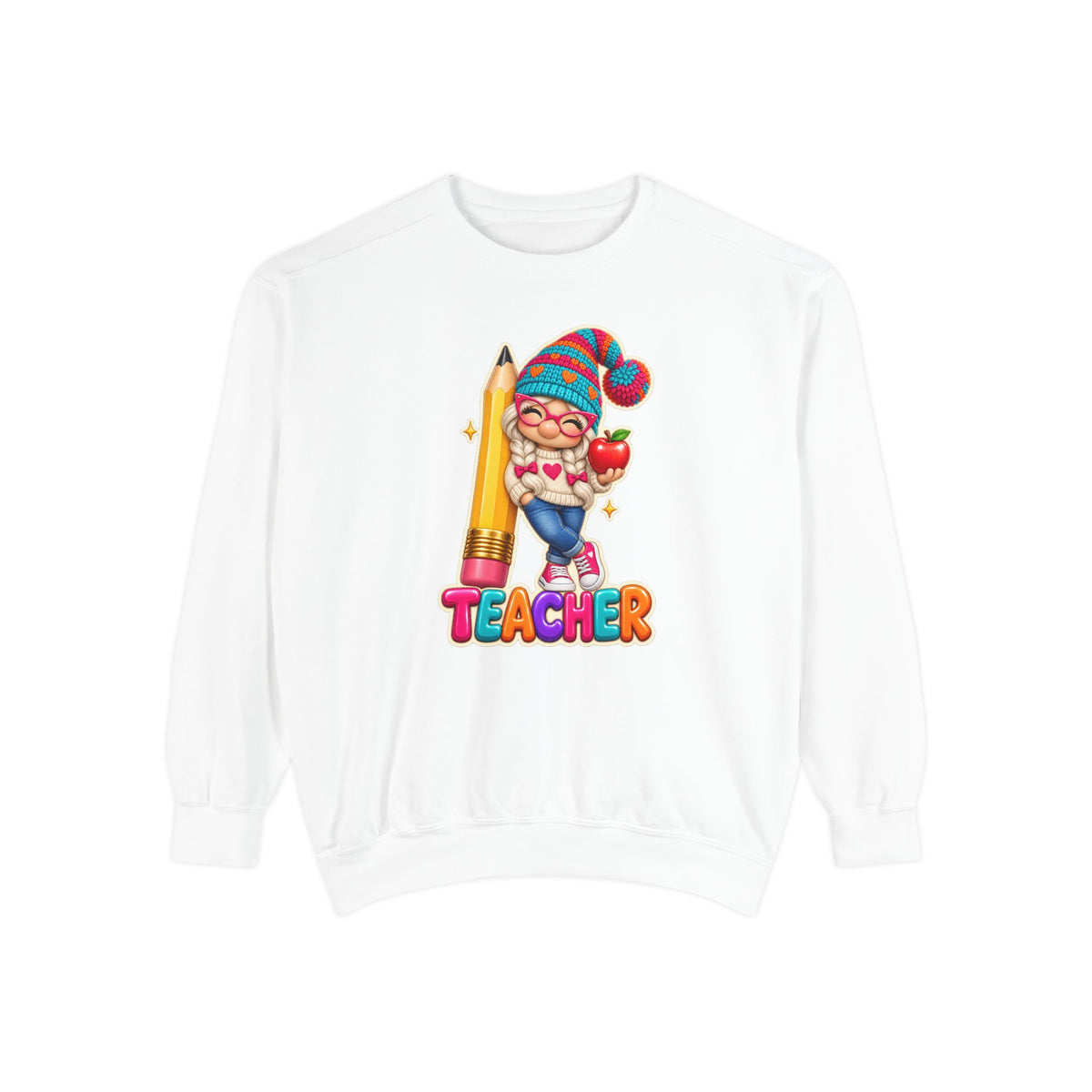 Gnome Teacher Classroom Christmas Holiday Sweatshirt
