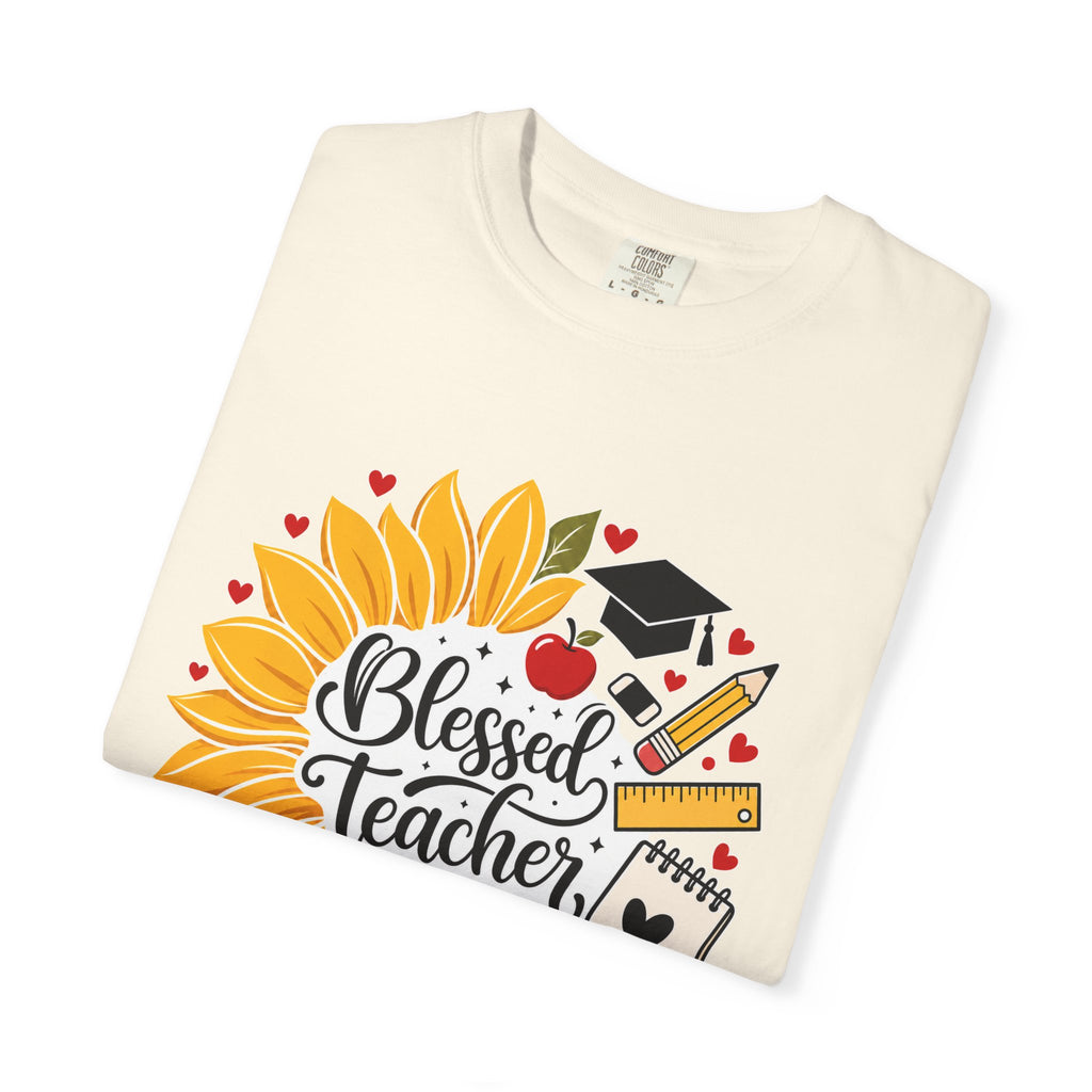 Blessed Teacher Heavyweight Tee 🌻📚✏️