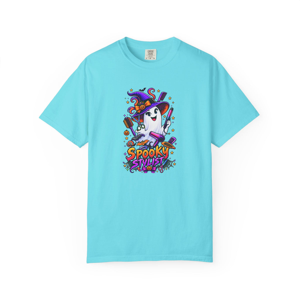 Spooky Stylist Halloween Tee – Adult Unisex Beauty Salon Party Shirt