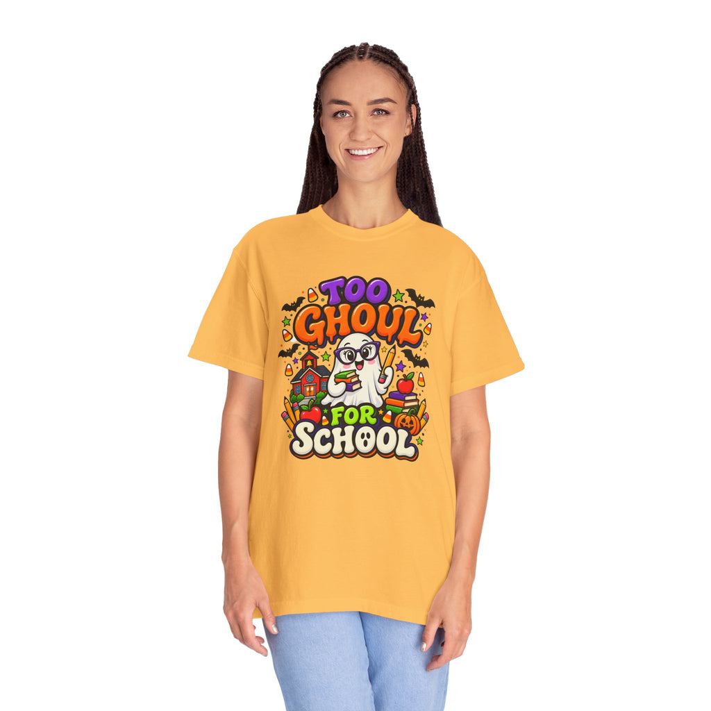 Too Ghoul for School T-Shirt — Cute Halloween Ghost Back-to-School Tee