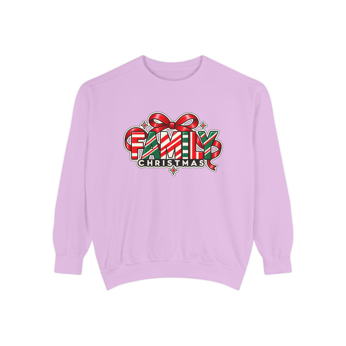 Family Christmas Candy Cane Holiday Sweatshirt